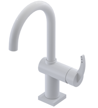 Rubinet 1KLAL Single Hole Dual Handle Lav Set (8 7/8 AeratTo Deck) (Less Drain)