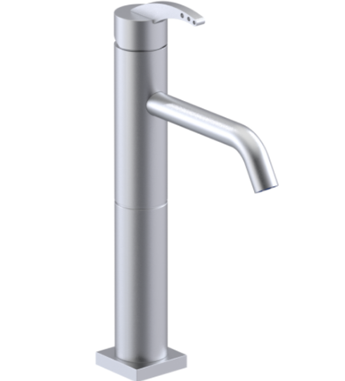 Rubinet 1NLAL Single Control Lav Set With Extented Base (7 3/4 AeratTo Deck) (Less Drain)