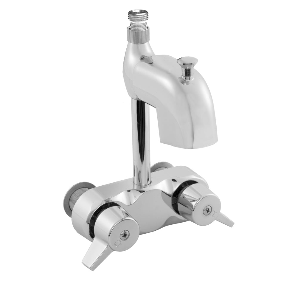 Jaclo 2017-PCH Code Pattern Diverter Bath Faucet To Fit Four-Legged Claw Foot Tubs - Polished Chrome