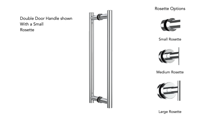 Neelnox MST-DSD12-LR Masterpiece 12 Shower Door Handle Large Rosette - Parent