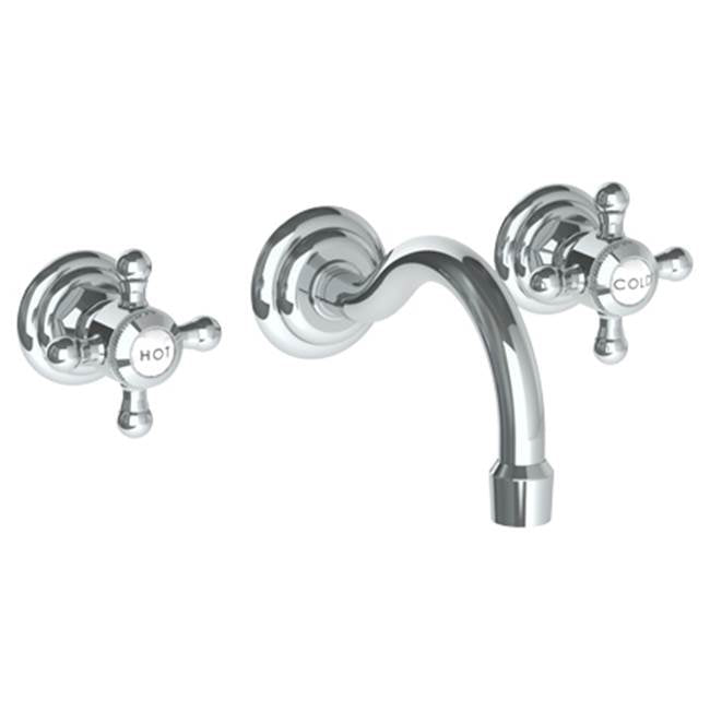 Watermark 206-2.2S-V Paris Wall Mounted 3 Hole Lavatory Set With 6 1/2" CTC Spout