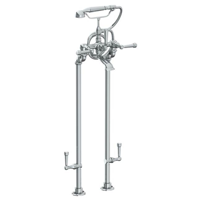 Watermark 206-8.3STP-S2 Paris Floor Standing Bath Set With Hand Shower & Shut-Off Valves