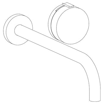 Watermark 21-1.2L-E2xx Elements Wall Mounted 2 Hole Lavatory Set With 11 7/8" Spout - Parent