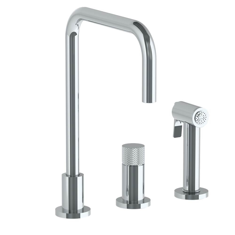Watermark 22-7.1.3A-TIAV Deck Mounted 3 Hole Square Top Kitchen Set - Includes Side Spray - Parent