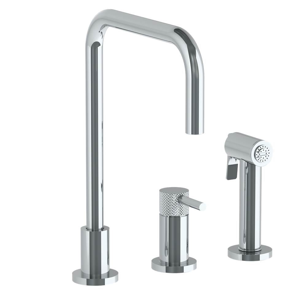 Watermark 22-7.1.3A-TICV Deck Mounted 3 Hole Square Top Kitchen Set - Includes Side Spray - Parent