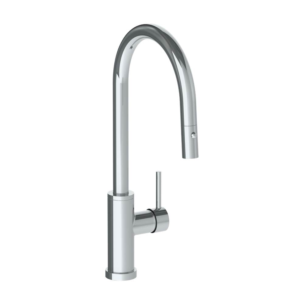 Watermark 22-7.3PG2-TIB Deck Mounted 1 Hole Gooseneck Kitchen Faucet With Pull Down Spray - High Spout - Parent