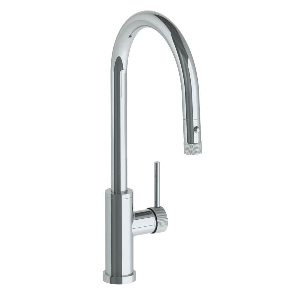 Watermark 22-7.3PG2-TIC Deck Mounted 1 Hole Gooseneck Kitchen Faucet With Pull Down Spray - High Spout - Parent