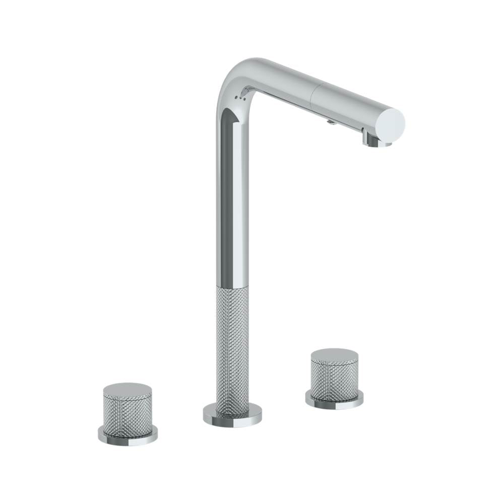 Watermark 22-7P1-TIA Deck Mounted 3 Hole Square Top Kitchen Faucet With Pull Out Spray - Parent