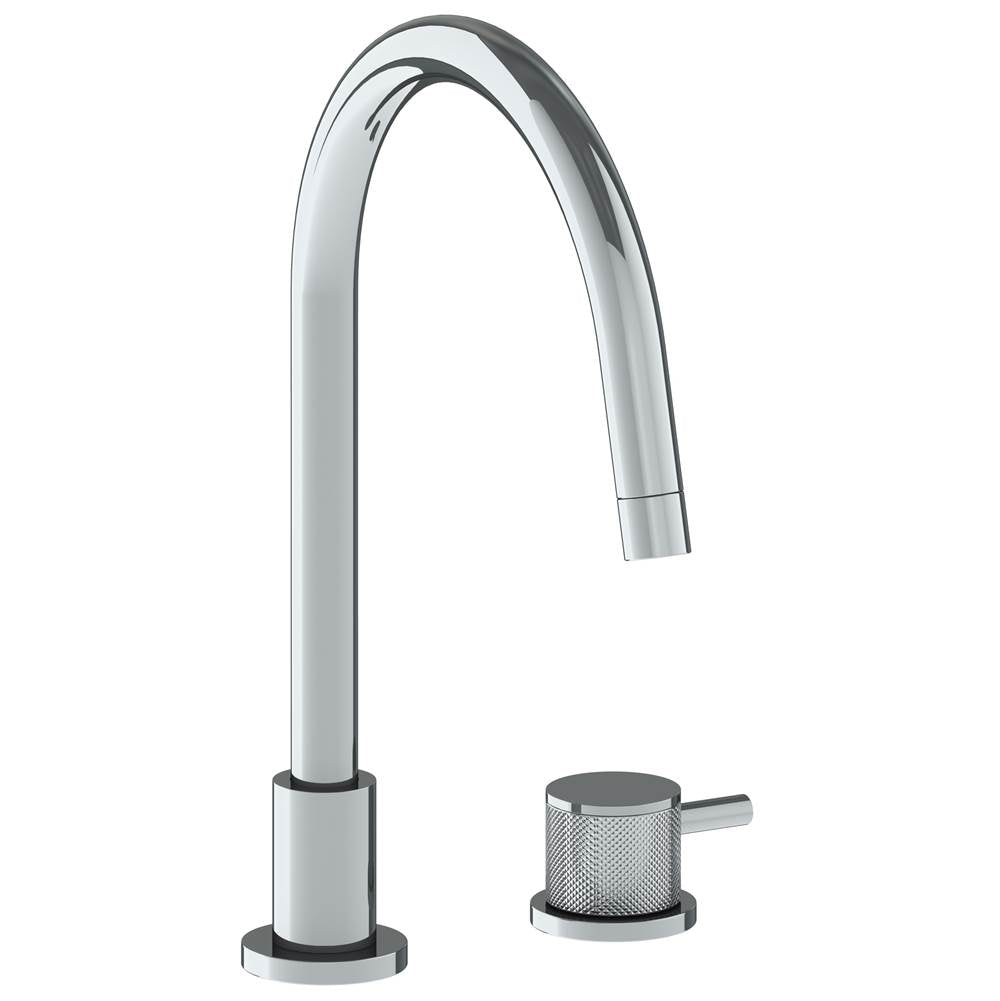 Watermark 22-7.1.3G-TIC Titanium Deck Mounted 2 Hole Gooseneck Kitchen Faucet