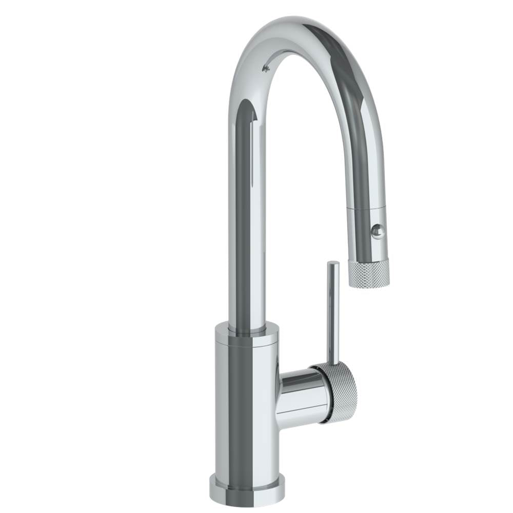 Watermark 22-9.3PG2-TIC Deck Mounted 1 Hole Gooseneck Prep Faucet With Pull Down Spray - Parent