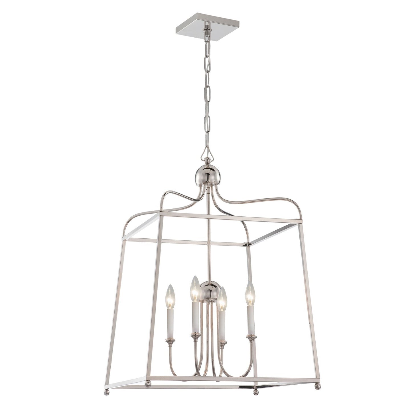 Crystorama 2244_NOSHADE Libby Langdon for Crystorama Sylvan 4 Light Chandelier