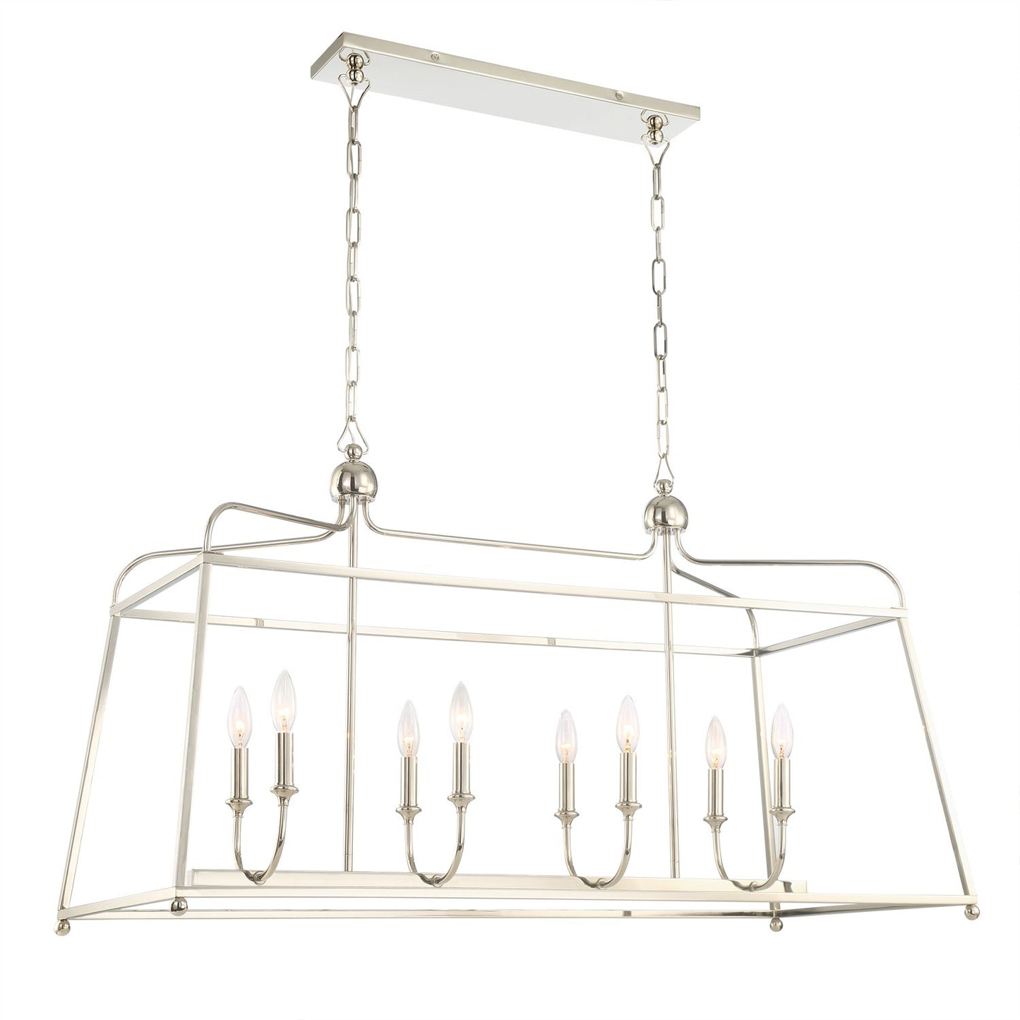 Crystorama 2249_NOSHADE Libby Langdon for Crystorama Sylvan 8 Light Chandelier