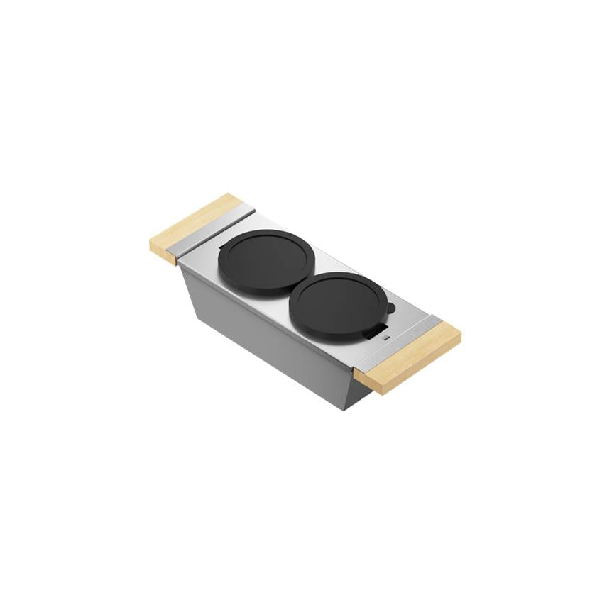 Home Refinements by Julien 22510 Serving Bin With Bowls For 16In Sink 6X17X4