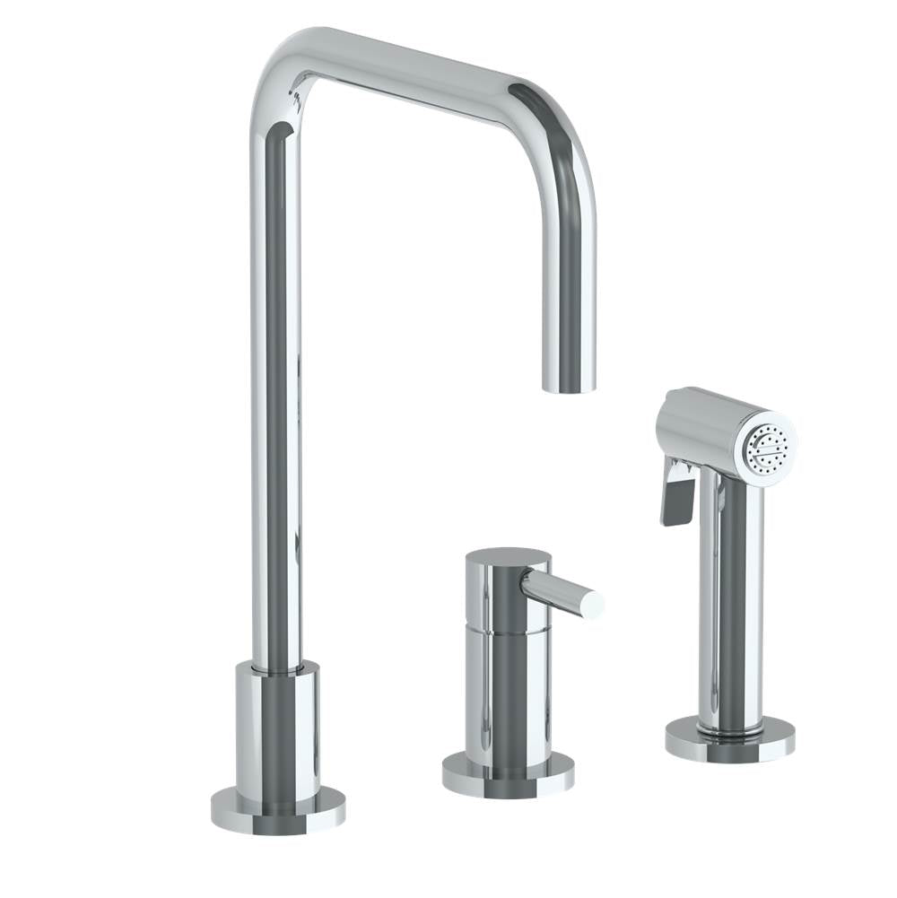 Watermark 23-7.1.3A-L8V Deck Mounted 3 Hole Square Top Kitchen Set - Includes Side Spray - Parent