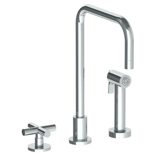 Watermark 23-7.1.3A-L9 Loft 2.0 Deck Mounted 3 Hole Square Top Kitchen Set - Includes Side Spray - Parent