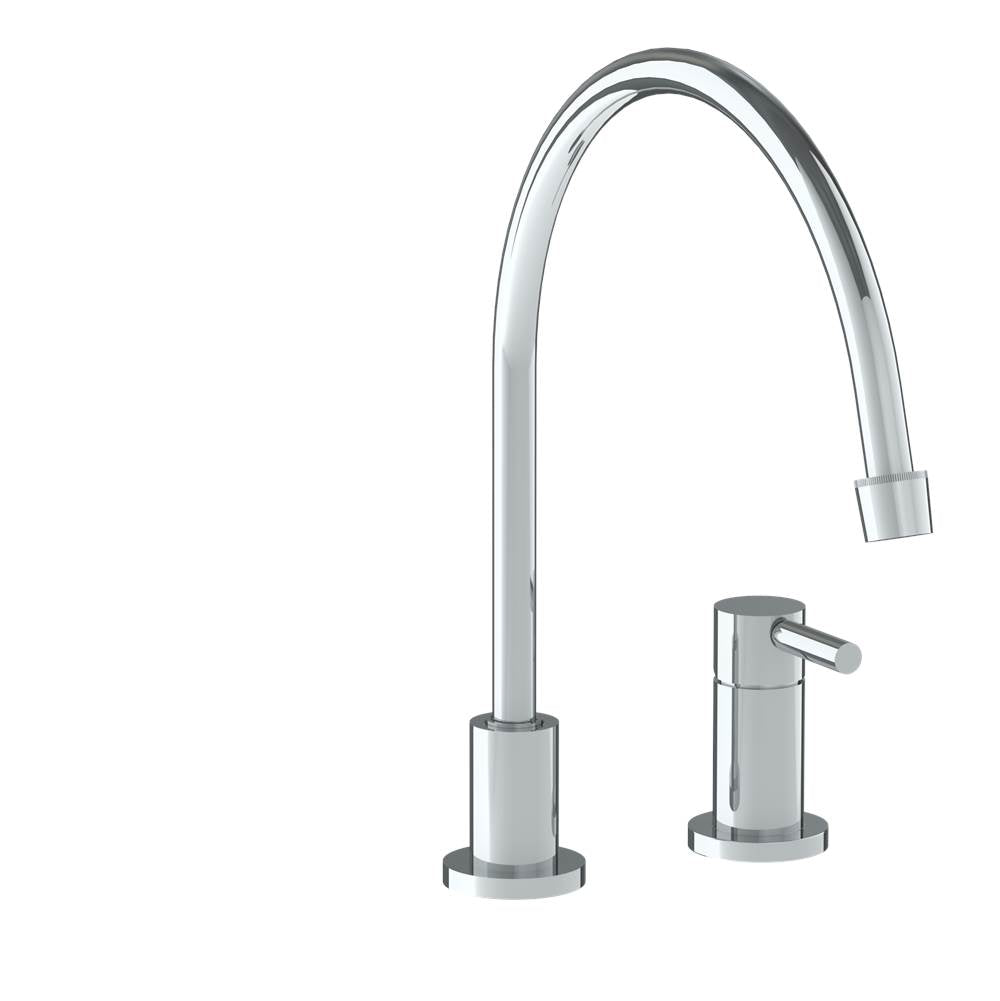 Watermark 23-7.1.3EG-L8V Deck Mounted 2 Hole Extended Gooseneck Kitchen Faucet - Parent