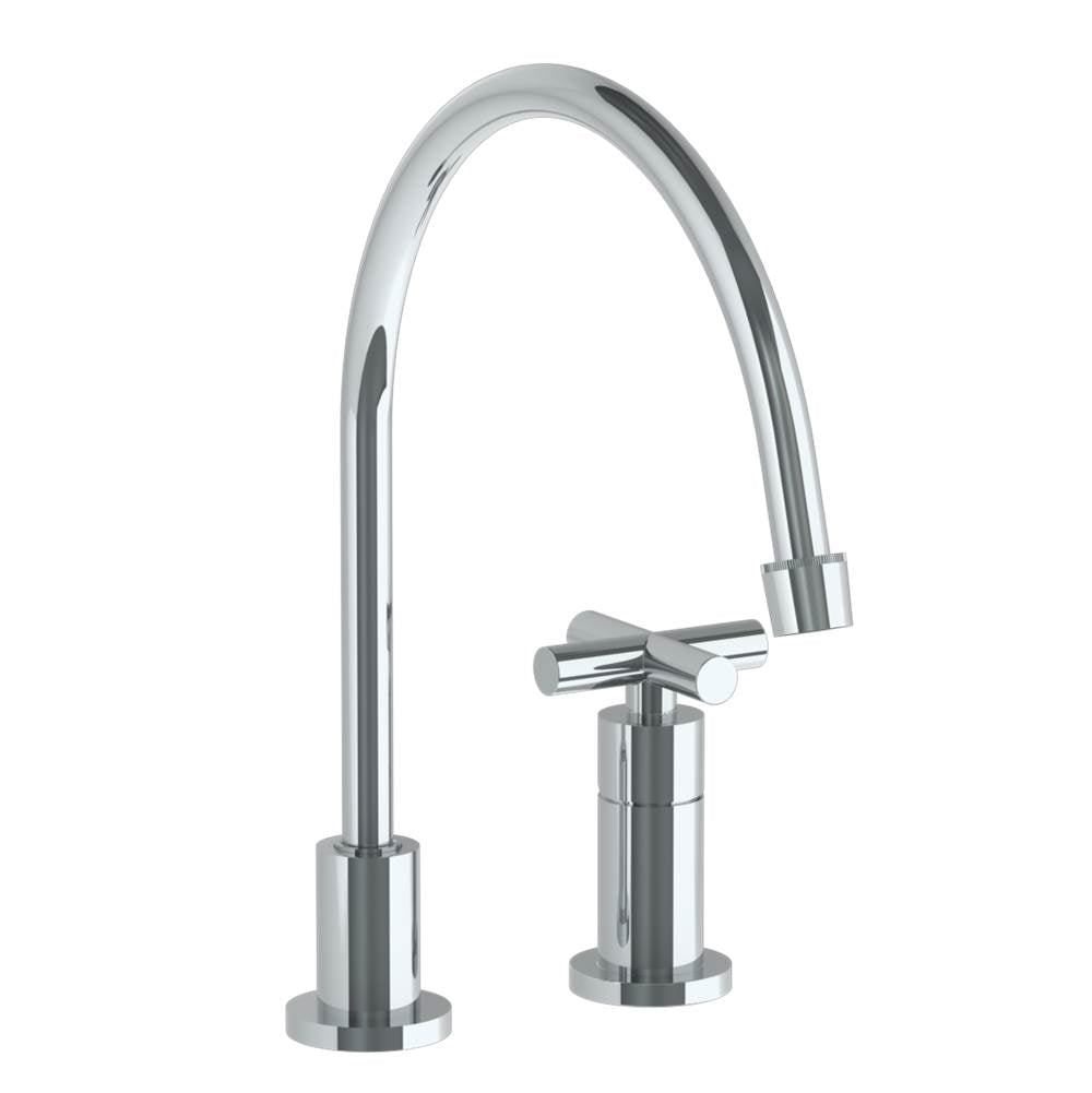Watermark 23-7.1.3EG-L9V Deck Mounted 2 Hole Extended Gooseneck Kitchen Faucet - Parent