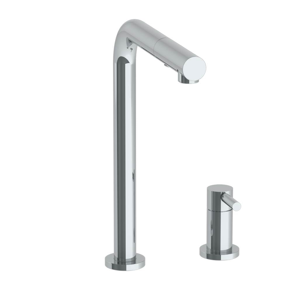 Watermark 23-7.1.3P1-L8V Deck Mounted 2 Hole Square Top Kitchen Faucet With Pull Out Spray - Parent