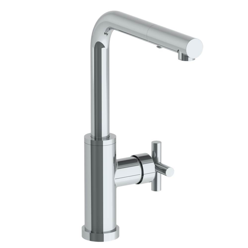 Watermark 23-7.3P3-L9 Deck Mounted 1 Hole Square Top Kitchen Faucet With Pull Out Spray -Low Spout - Parent