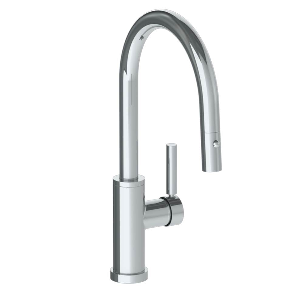 Watermark 23-7.3PG4-L8 Deck Mounted 1 Hole Gooseneck Kitchen Faucet With Pull Down Spray - Low Spout - Parent