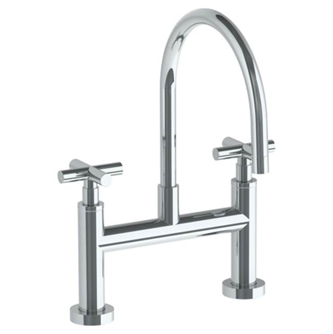 Watermark 23-7.5G-L9 Loft 2.0 Deck Mounted Bridge Gooseneck Kitchen Faucet