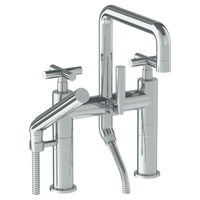 Watermark 23-8.26.2-L9 Loft 2.0 Deck Mounted Exposed Square Bath Set With Hand Shower