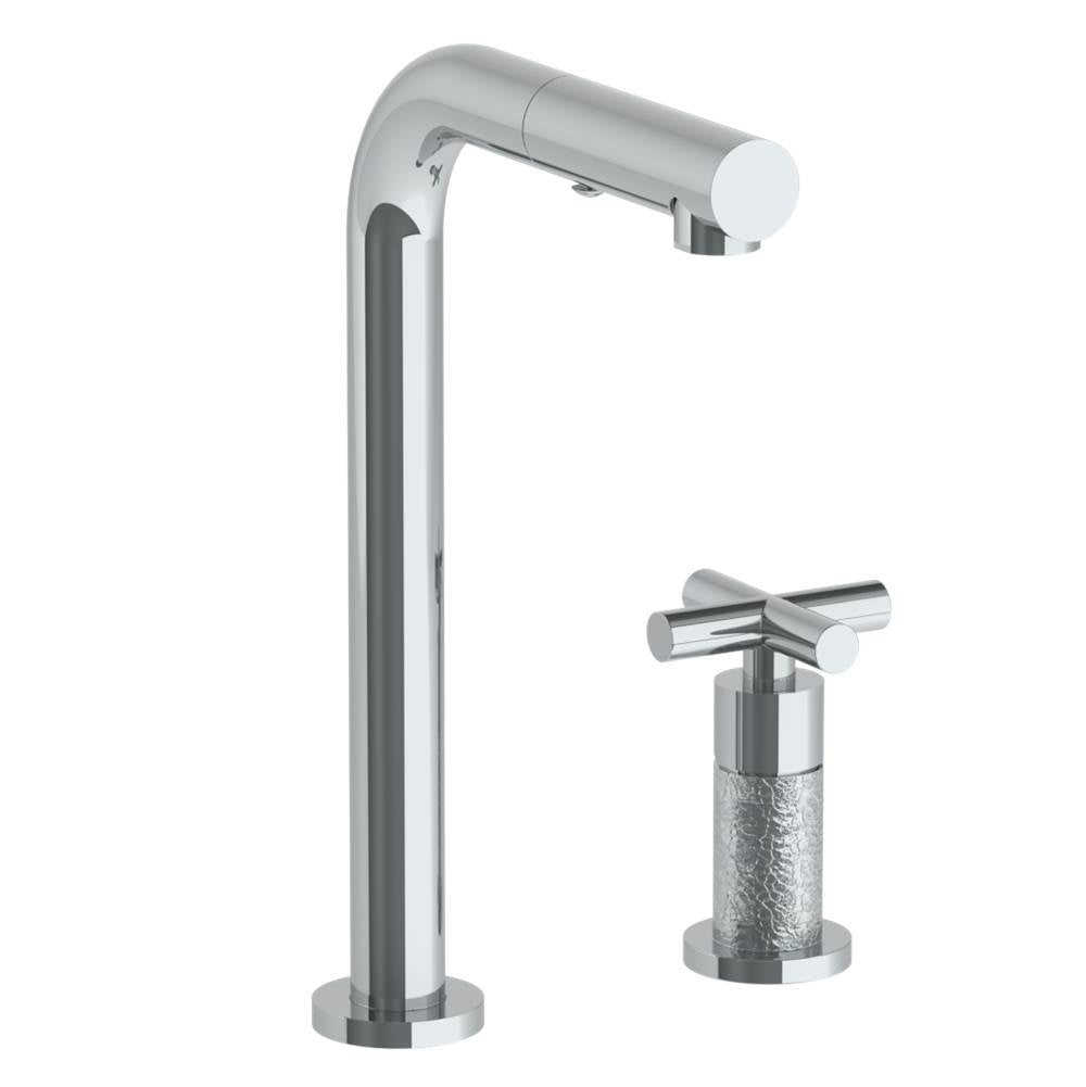 Watermark 23-9.1.3P1-L9V Deck Mounted 2 Hole Square Top Prep Faucet With Pull Out Spray - Parent