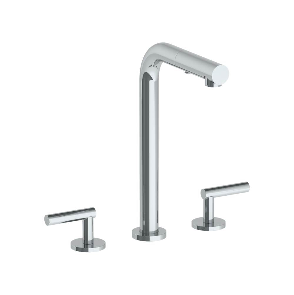 Watermark 23-9P3-L8 Deck Mounted 3 Hole Square Top Prep Faucet With Pull Out Spray - Parent
