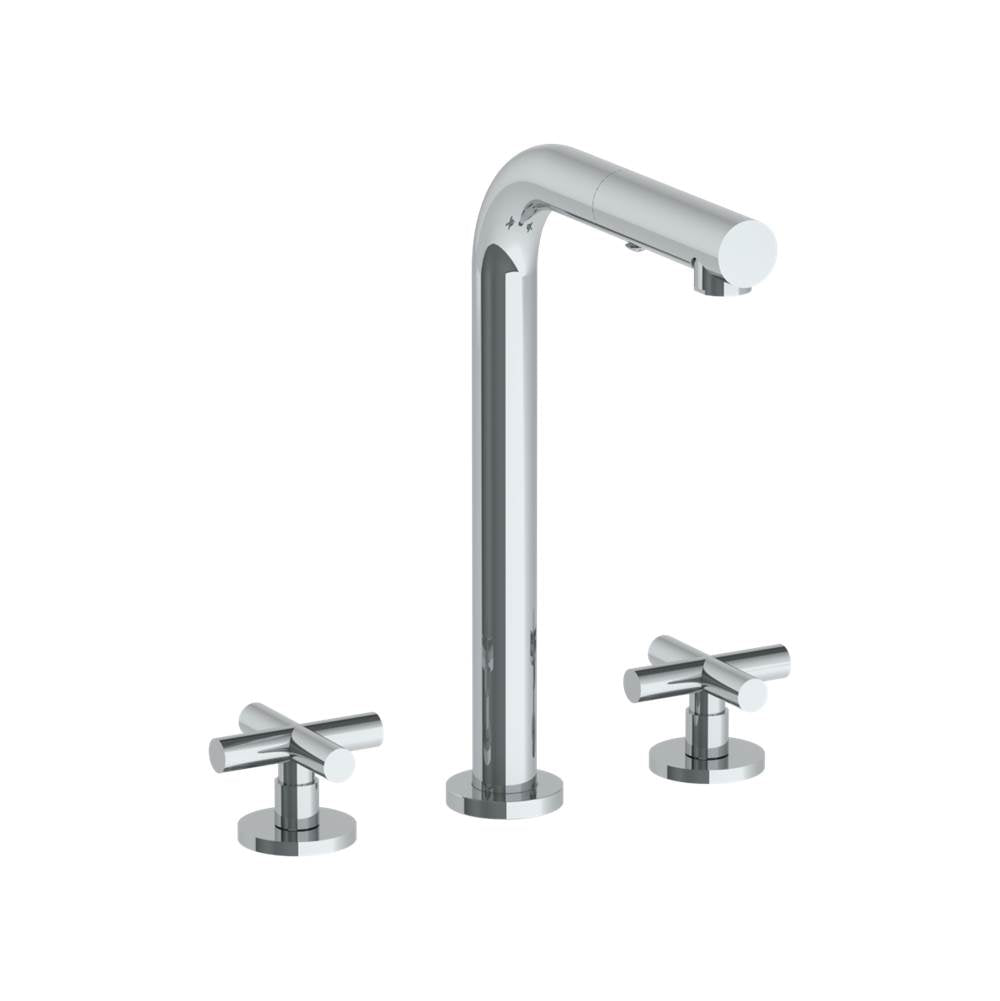 Watermark 23-9P3-L9 Deck Mounted 3 Hole Square Top Prep Faucet With Pull Out Spray - Parent
