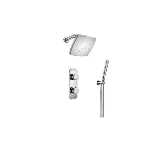 Flusso 230.7250 Two Output Shower Set With Shower Head And Hand Held - Parent