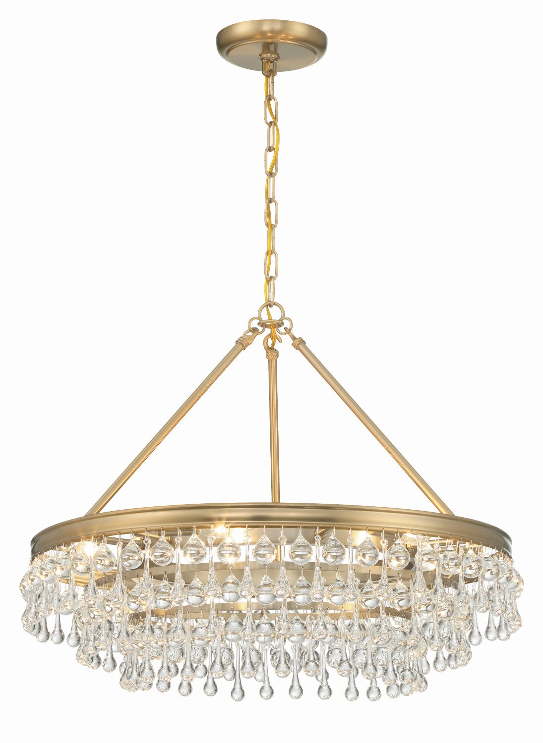 Crystorama 237 Calypso 6 Light Chandelier