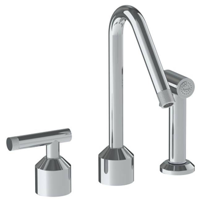 Watermark 25-7.1.3A-IN14 Urbane Deck Mounted 3 Hole Kitchen Set With Angled Spout- Includes Side Spray - Parent