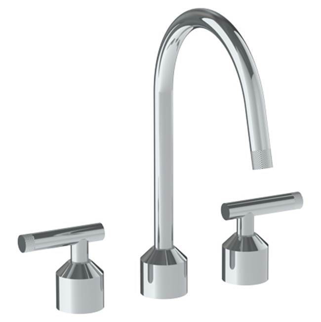 Watermark 25-7G-IN14 Urbane Deck Mounted 3 Hole Kitchen Set With Gooseneck Spout