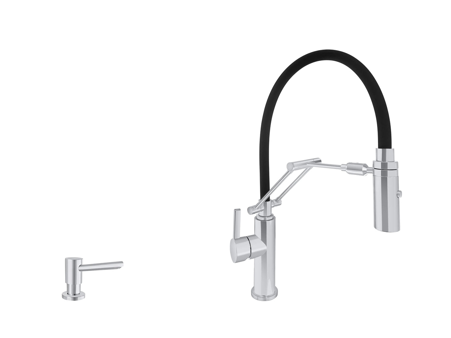Acquaco 26.725BL-2 Articolando Pull Out Kitchen Faucet 2pc. Suite