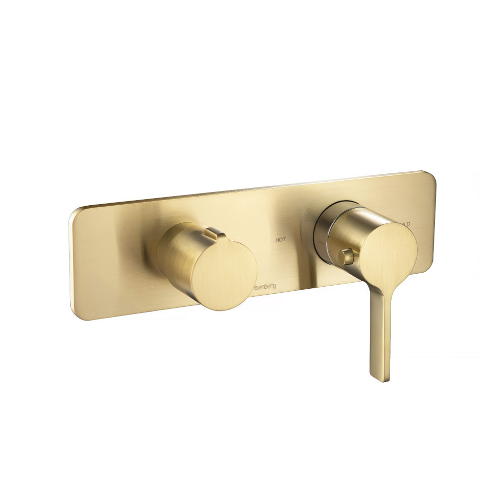 Flusso Serie 260 260.2705 3/4" Horizontal Thermostatic Shower Valve & Trim - 3 Output