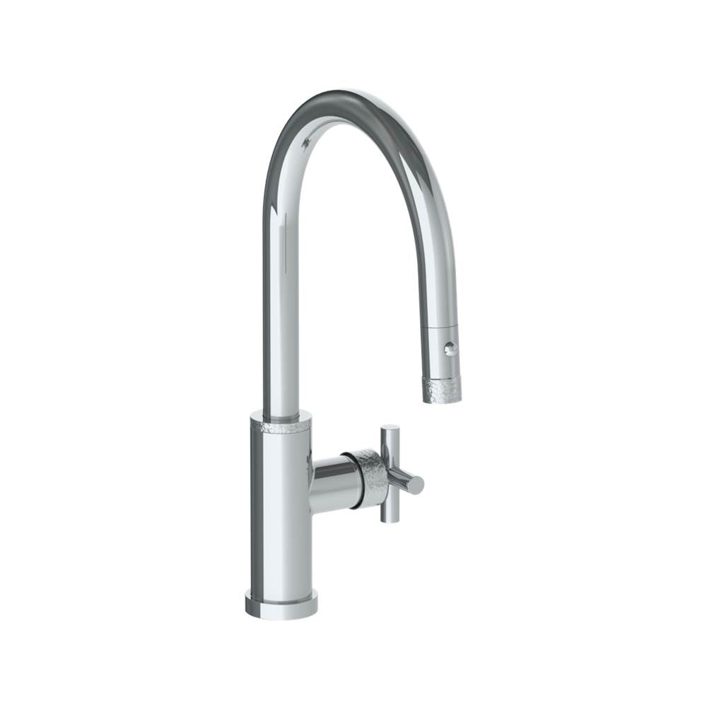 Watermark 27-7.3PG415 Deck Mounted 1 Hole Gooseneck Kitchen Faucet With Pull Down Spray - Low Spout - Parent