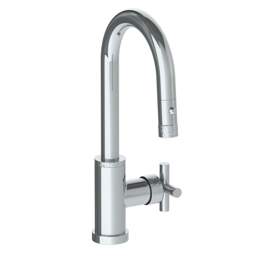 Watermark 27-9.3PG215 Deck Mounted 1 Hole Gooseneck Prep Faucet With Pull Down Spray - Parent