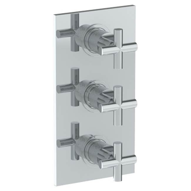 Watermark 27-T3015 Wall Mounted Thermostatic Shower Trim With 2 Built-In Controls, 6 1/4" X 12"