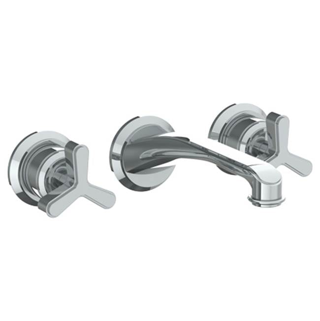 Watermark 29-2.2-TR15 Transitional Wall Mounted 3 Hole Lavatory Set With 8" CTC Spout