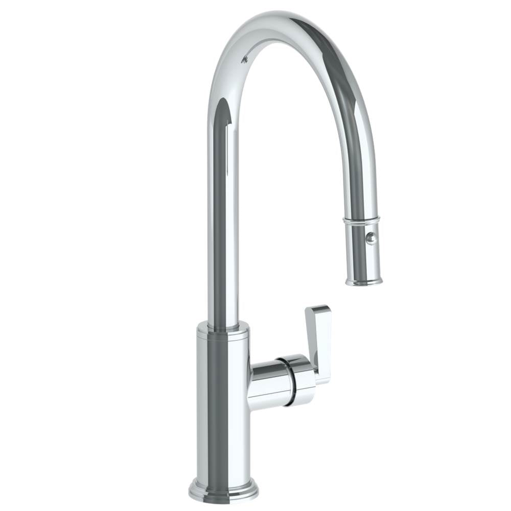 Watermark 29-7.3PG2-TR24 Deck Mounted 1 Hole Gooseneck Kitchen Faucet With Pull Down Spray - High Spout - Parent