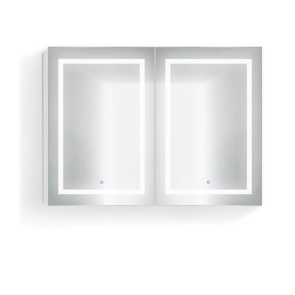 Krugg SVANGE4836D Double LED Medicine Cabinet 48X36 With Dimmer and Defogger