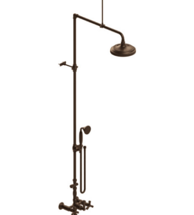 Rubinet 2WHXC Wall Mount TWith Fixed Shower head