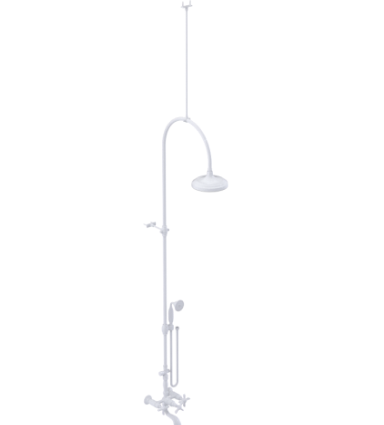 Rubinet 2WRVC Wall Mount Tub Shower With Hand Held Shower