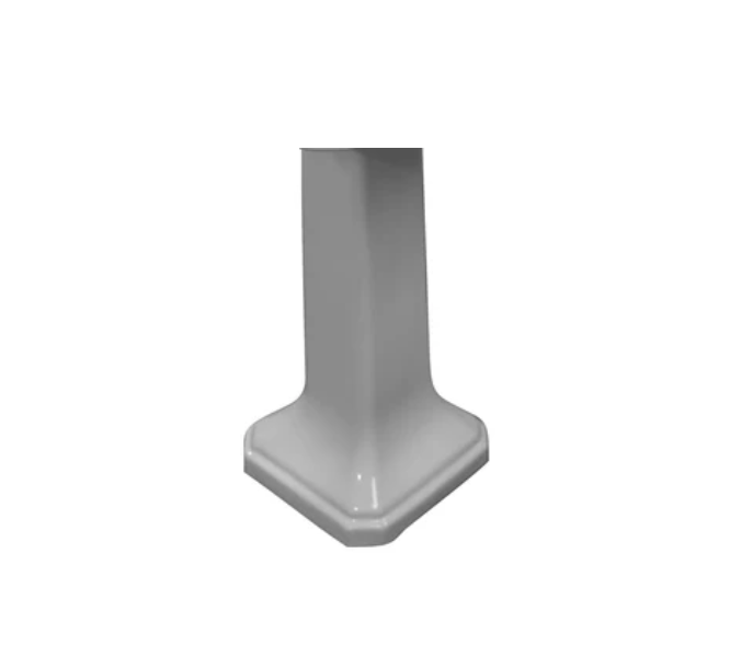 Barclay 3-9101WH Drew 770 Pedestal With 1 Faucet Hole Overflow - White