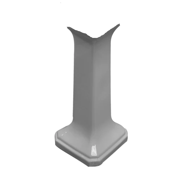 Barclay 3-9108WH Drew 770 Pedestal 8 Widespread Faucet Hole Overflow - White