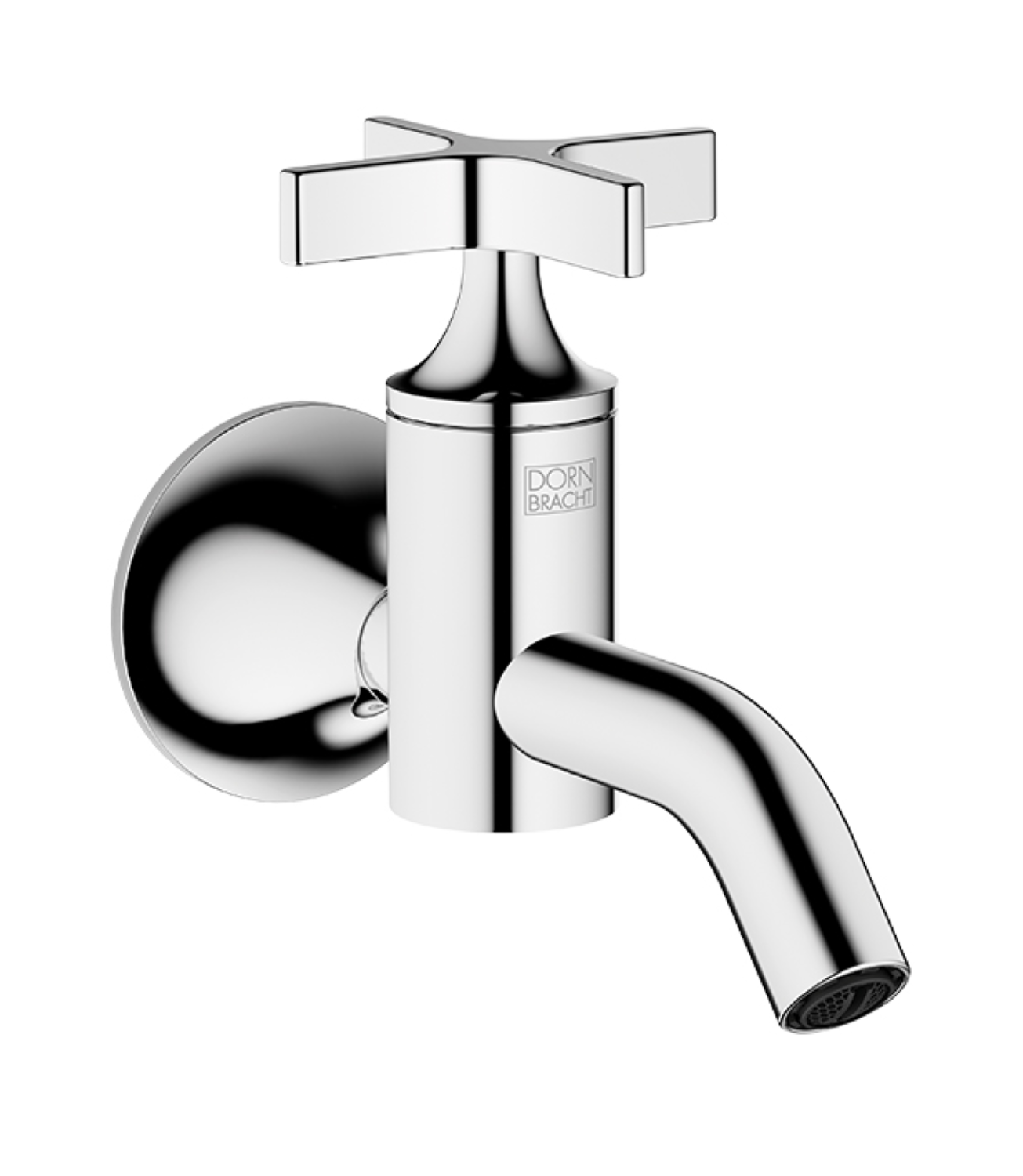 Dornbracht 30010809 Vaia Pillar-Tap, Wall-Mounted Cold Water Only Without Drain
