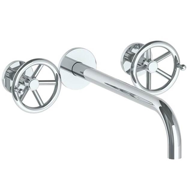 Watermark 31-2.2L-BKA1 Brooklyn Wall Mounted 3 Hole Lavatory Set With 11 7/8" Spout