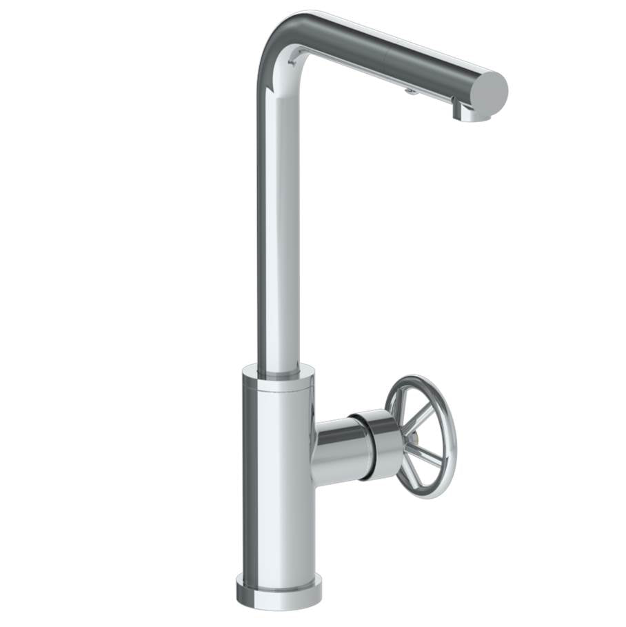 Watermark 31-7.3P1-BK Deck Mounted 1 Hole Square Top Kitchen Faucet With Pull Out Spray - High Spout - Parent