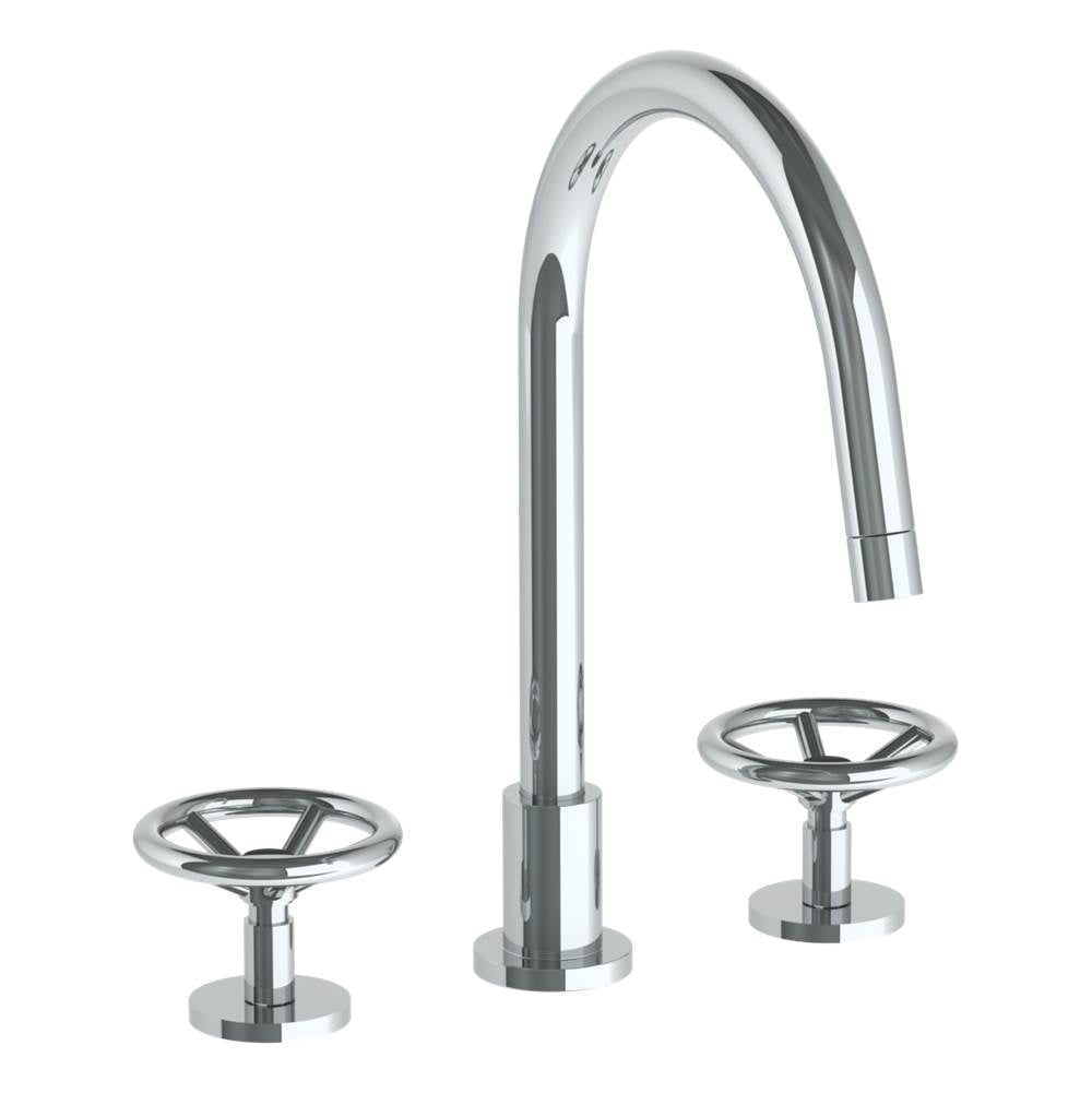 Watermark 31-7G-BK Deck Mounted 3 Hole Gooseneck Kitchen Faucet - Parent