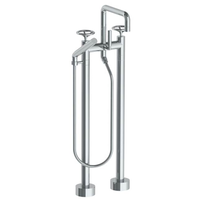 Watermark 31-8.26.3-BK Floor Standing Square Bath Set With Slim Hand Shower - Parent
